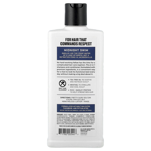 Duke Cannon Supply Co., шампунь и кондиционер, для купания в полночь, 414 мл (14 жидк. унций)