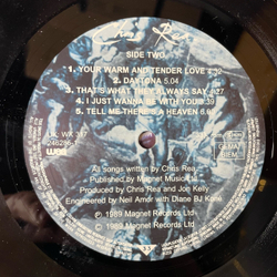 Винтажная виниловая пластинка LP Chris Rea The Road To Hell (Германия 1989)