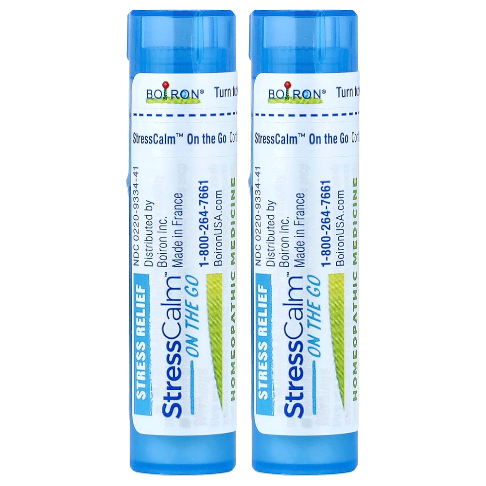 Boiron, StressCalm® On the Go, 2 переносных тюбика по 80 гранул