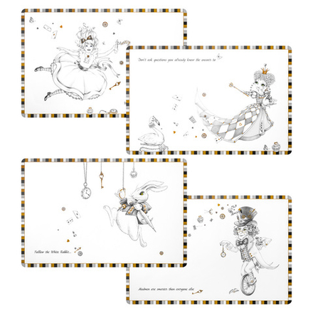 НАБОР ПОДСТАНОВОЧНЫХ САЛФЕТОК "WONDERLAND" ИЗ 4 ШТ,, 45Х30 СМ