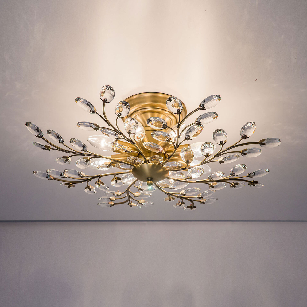 Citilux Серенада CL315183 Люстра хрустальная Бронза