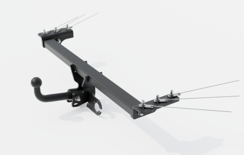 Фаркоп Tenet T4 2025-, Chery Tiggo 4 2024- крепление шара на двух болтах, Sheriff.6012.12