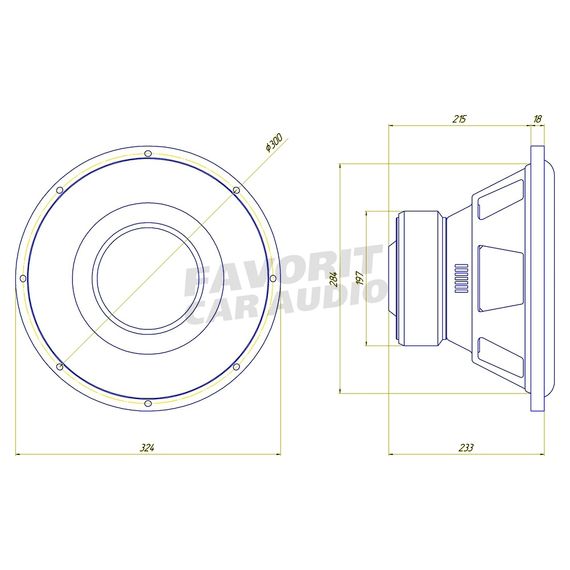 Сабвуфер ORIS NW-D2.12LE