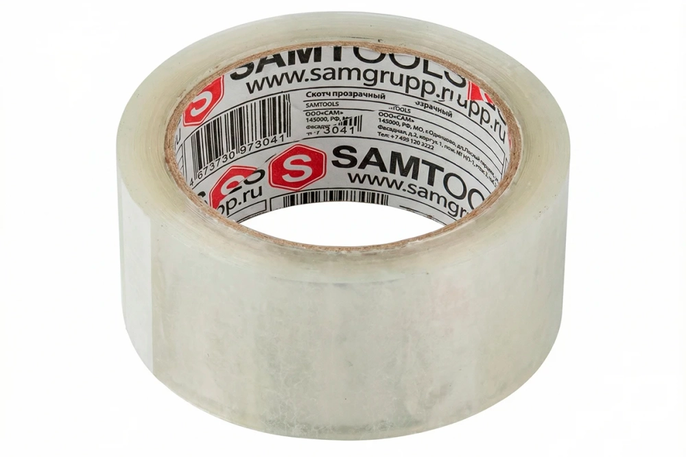 Скотч прозрачный 50 мм 100 м Samtools