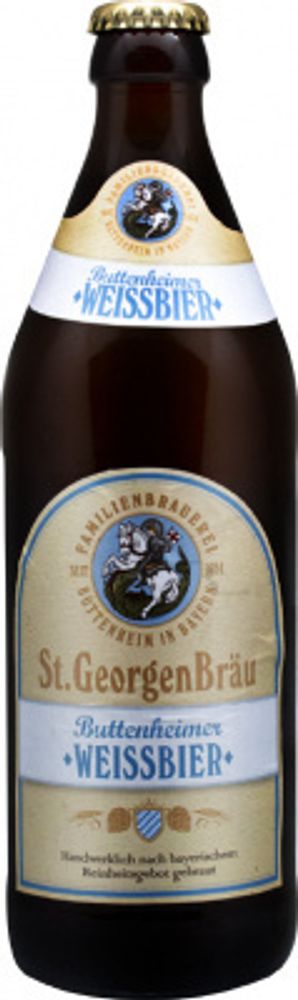 Пиво Санкт ГеоргенБрой Вайсбир / St. GeorgenBrau Weissbier 0.5 - стекло