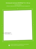 Натяжные потолки 1.9 м2, 1.2 м2