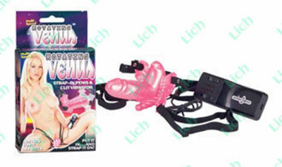 Бабочка для клитора с вращающейся вагинальной головкой