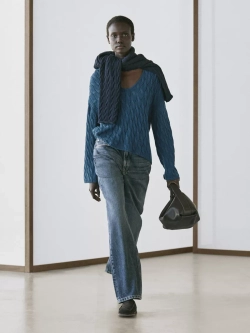 Massimo Dutti Свитер крупной вязки, синий