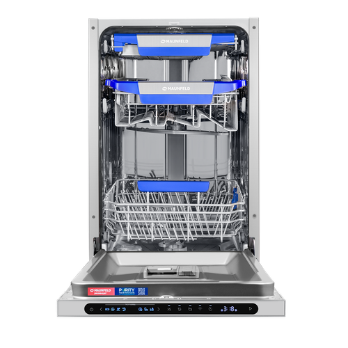 Посудомоечная машина авто-открыванием MAUNFELD MLP45331T Light Beam Wi-Fi