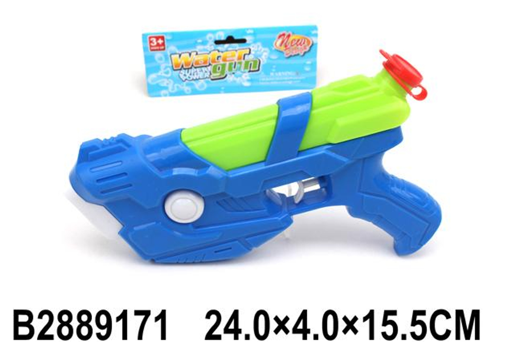 Водный пистолет 24см. микс, в пакет 88012