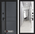 Эволаб зеркало Панорама белый софт