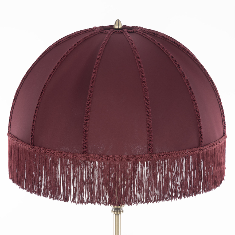 Citilux Базель CL407933 Торшер бронза с красным абажуром