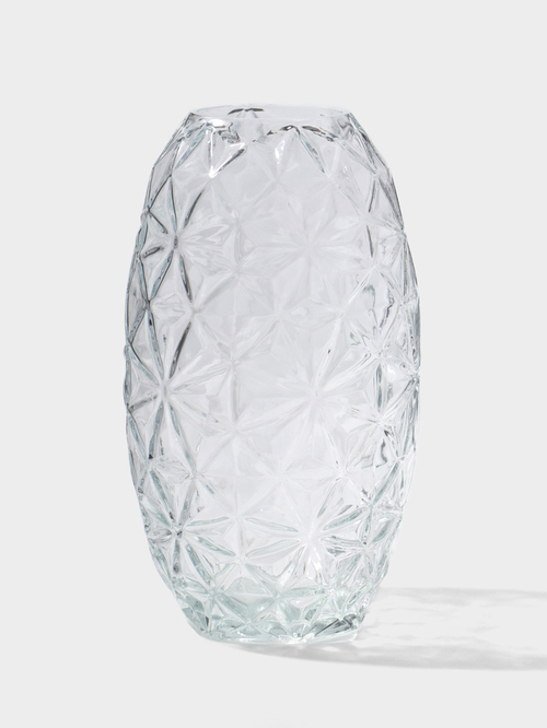Ваза «Гунвор», 23.5×12 см, стекло, прозрачная