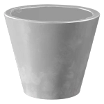 Кашпо для цветов пластиковое 3л d-19 см «Классика» Бетон