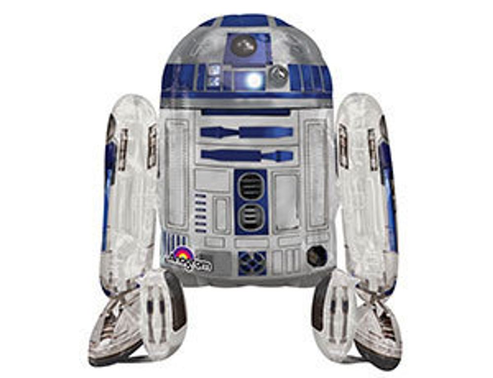 Шар-фигура ходячая, фольга, &quot;Звездные войны R2D2&quot; (AN), 34&quot;/86 см х 38&quot;/96 см