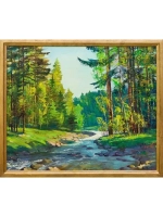 Картина маслом Быстрая река Алексеев-Мценский