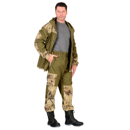 Костюм СИРИУС-ГОРКА куртка, брюки (п-но палаточн.+отделка тк.Кроун) КМФ Саванна