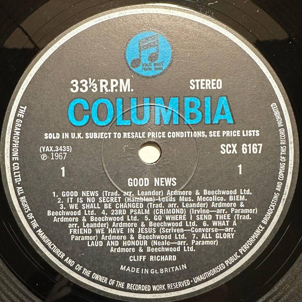 Cliff Richard - Good News (Англия 1967г.)