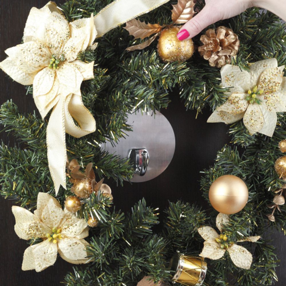 Крючок СИЛА SSH10-R1S-12 на силиконовом креплении хром специальный D10 см нагрузка 2,5 кг