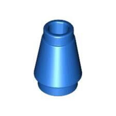 Lego 100шт Конус 1x1 с верхней канавкой (синий) 4589b / 4529235