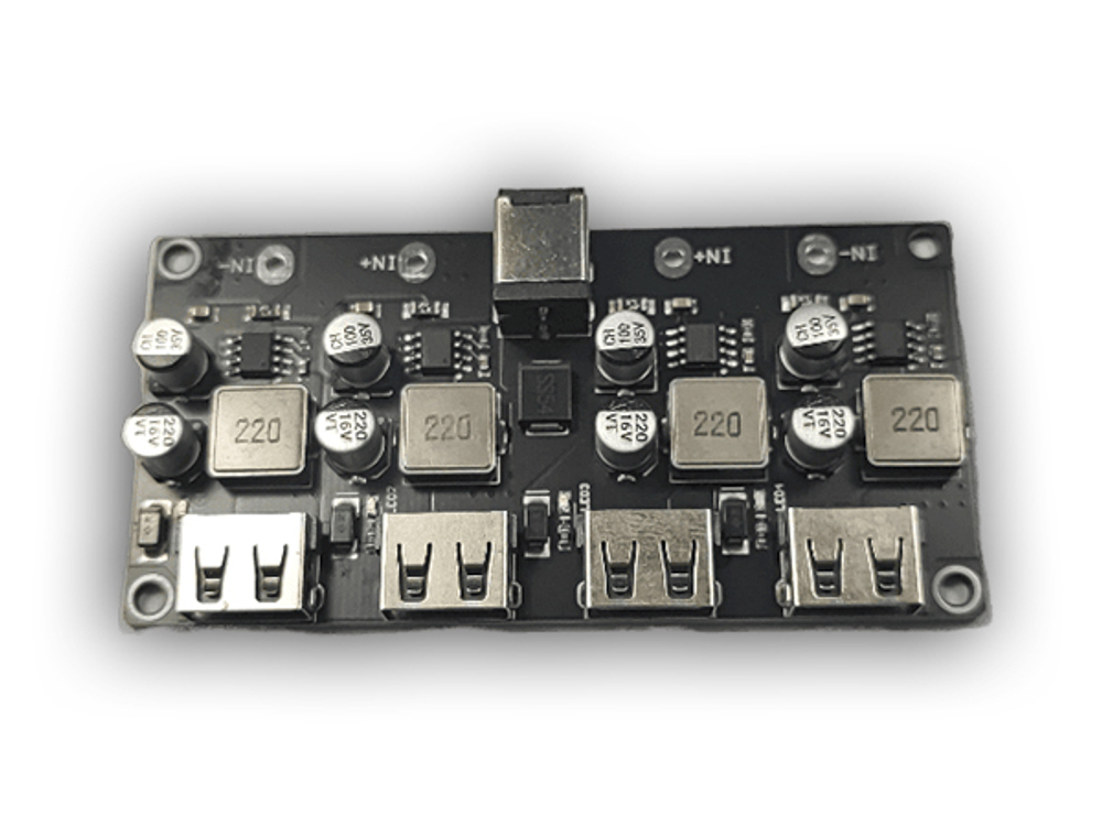 USB модуль зарядки и поддержкой QC3.0 (4 порта)