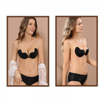 Пэстисы на грудь Оки-Чпоки, push up эффект. на силиконе, размер L, набор 2 шт, черный