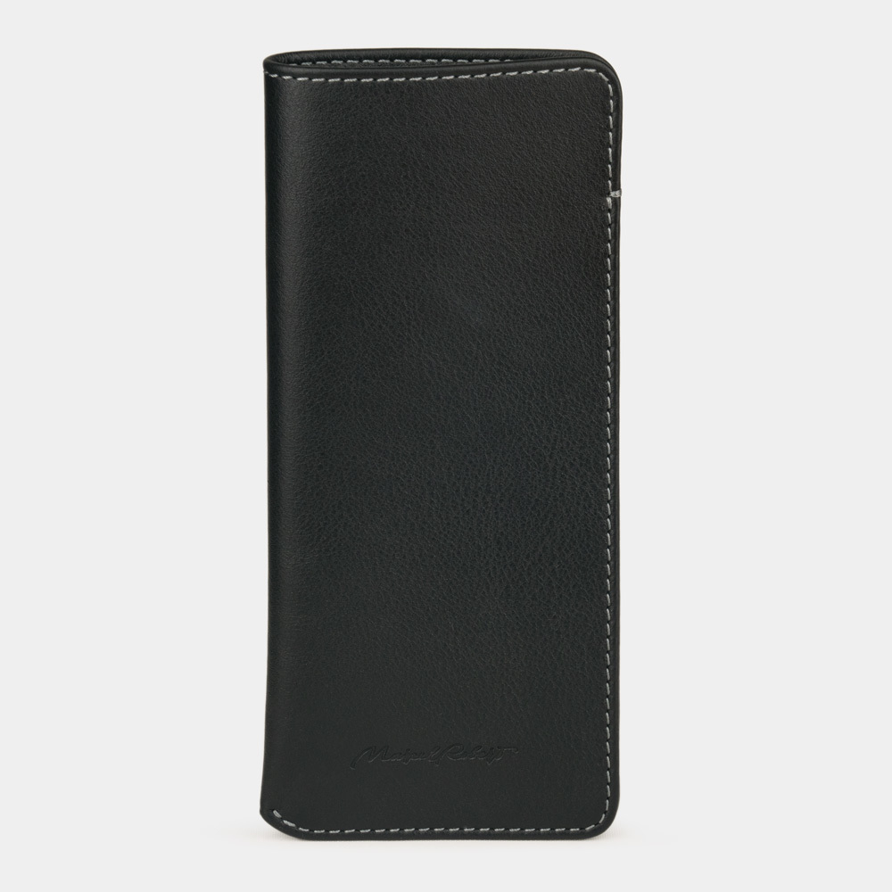 Футляр кожаный для очков Lunette Easy черного цвета