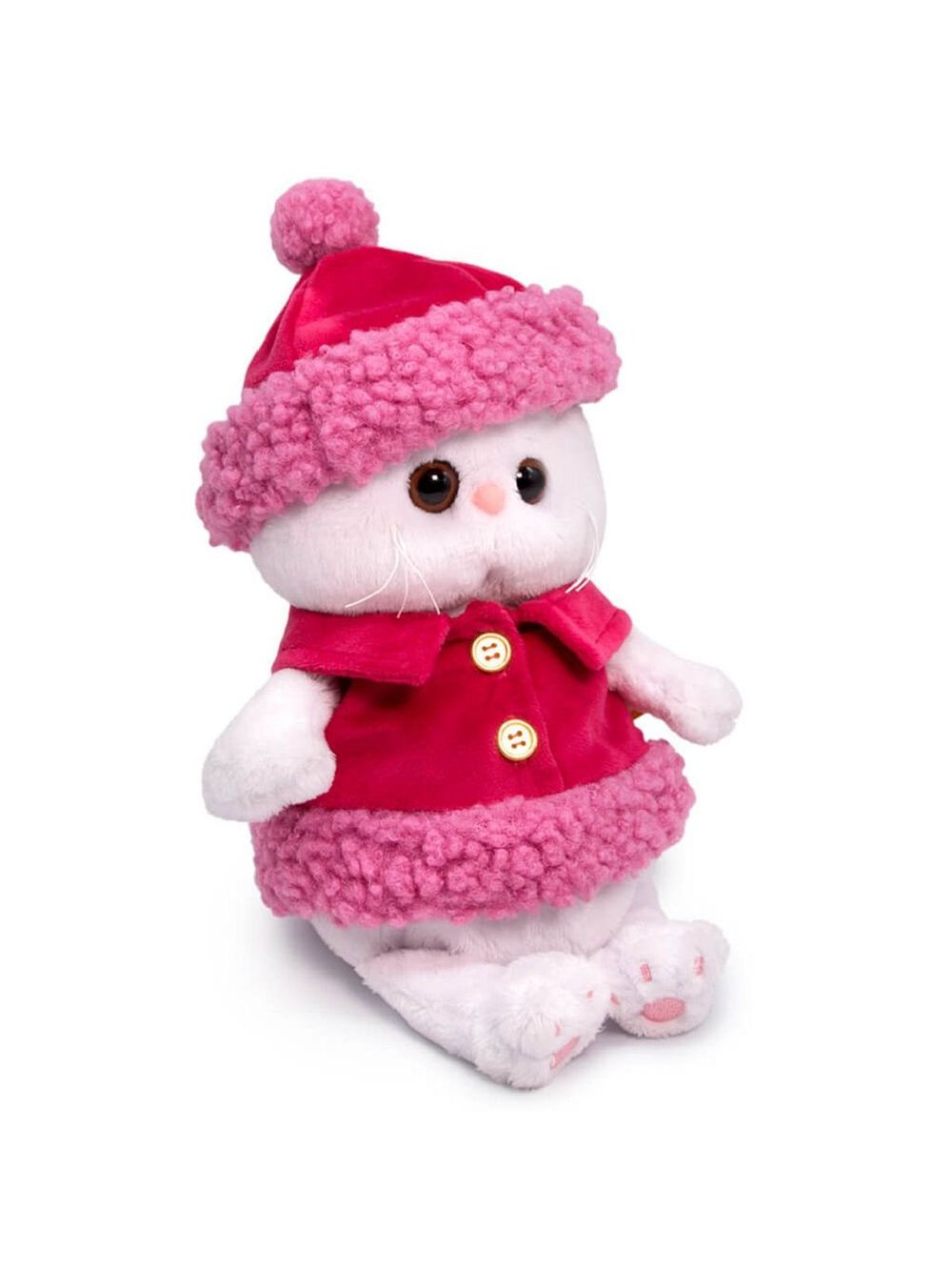 Мягкая игрушка Ли-Ли Baby в жилетке и шапке с отделкой 20см