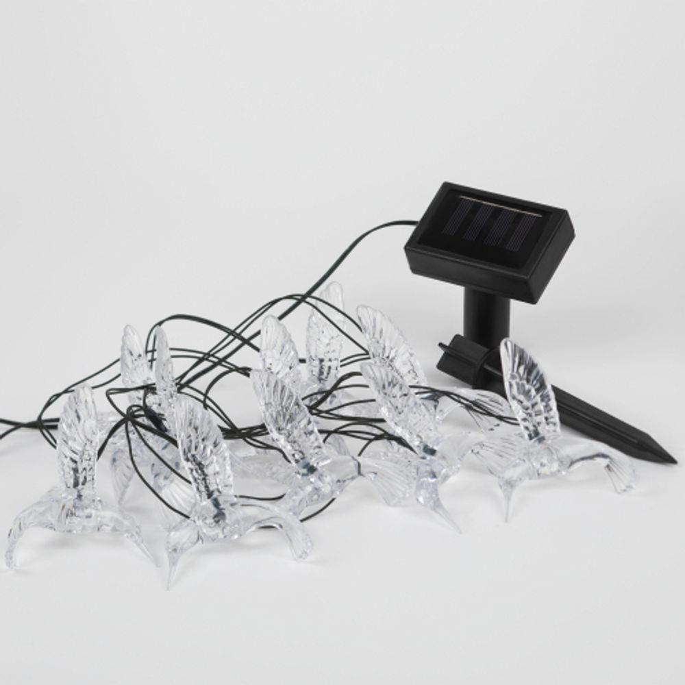 Садовая гирлянда ЭРА ERASF22-26 Колибри на солнечной батарее 3.8 метра | Садовые декоративные светильники