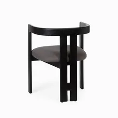 Стул Irma черный с серой обивкой