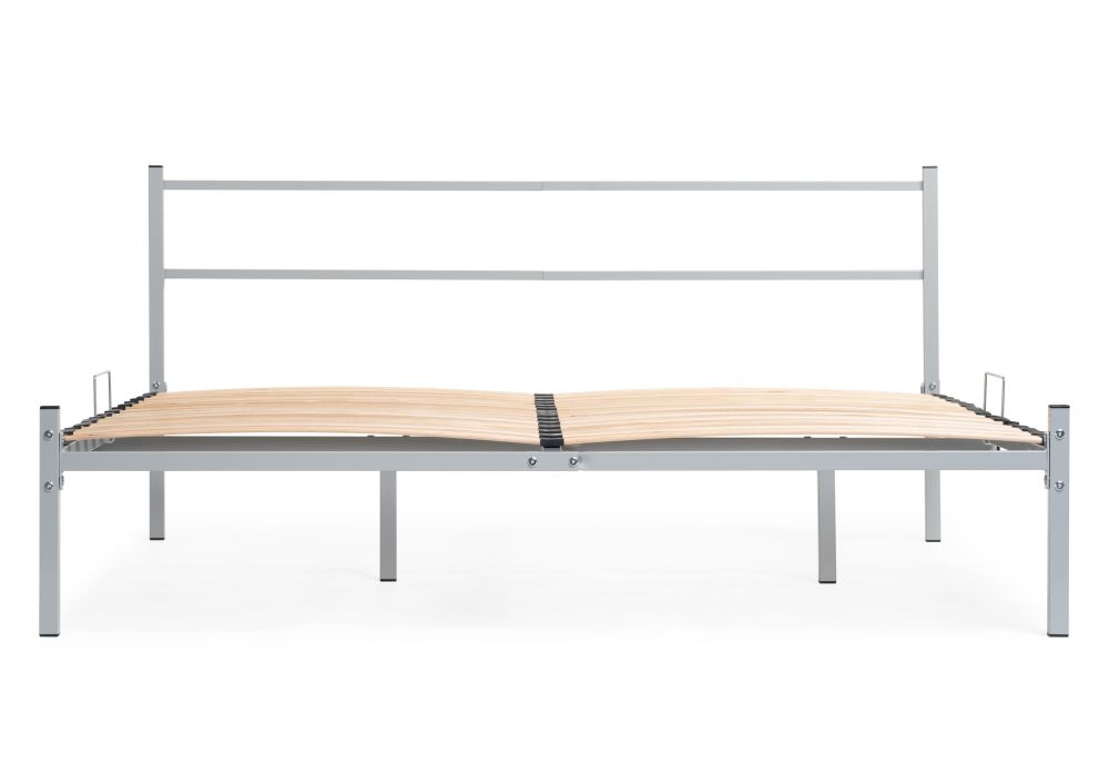 Двуспальная кровать Фади 160х200 серая