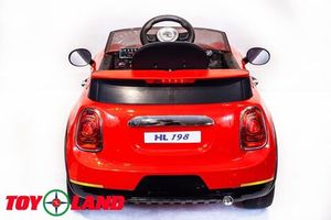 Детский электромобиль Toyland Mini Cooper красный