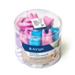 Точилка пластиковая Alingar "Зубик", 1 отверстие, с контейнером, цвет ассорти