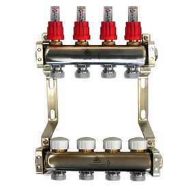 Коллекторная группа для теплого пола Gekon GK 74108 - 8 выходов
