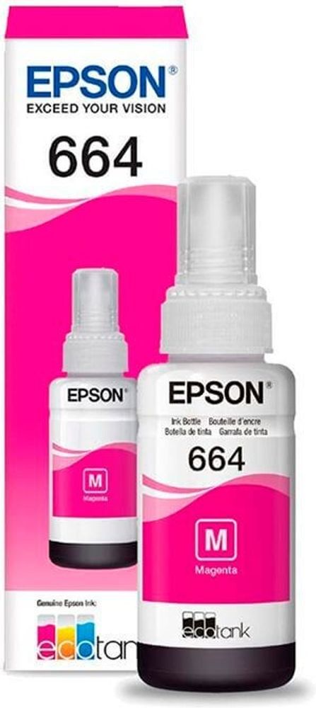 Контейнер EPSON T6643 с пурпурными чернилами для L100/L110/L210/L300/L355