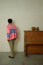 Куртка Soeurs с Полосами / Pink Stripes Long Sleeve розовая