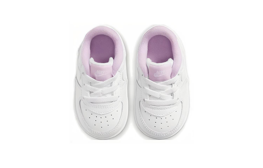 Baby Nike Air Force 1 Crib non-slip sneakers white purple