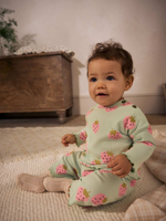 Лонгслив и брюки в комплекте для малышей Next AA6-491, Бирюзовый, Розовый