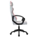 Кресло компьютерное BRABIX "Forcer GM-127", 2 подушки, ткань, розовое/серое, 533215