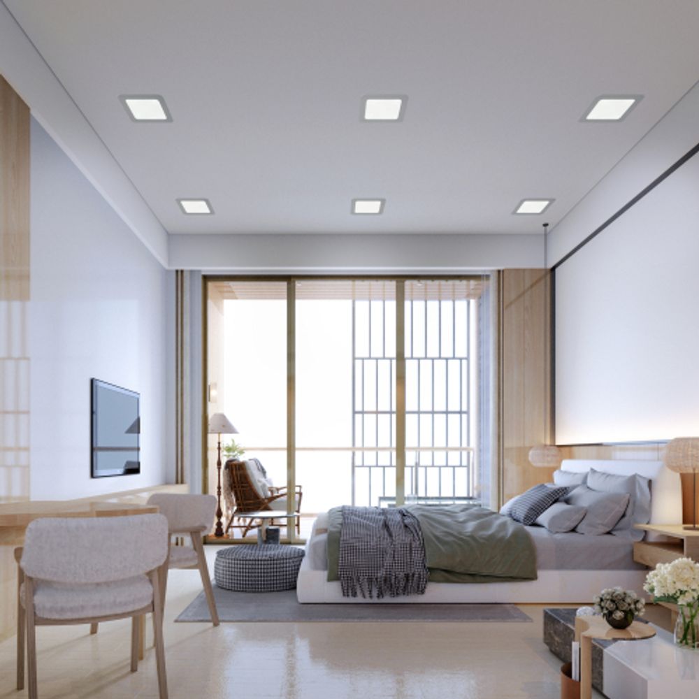 Светильник светодиодный встраиваемый Даунлайт ЭРА LED 2-12-6K Slim панель 12Вт 6500К квадрат | Downlight