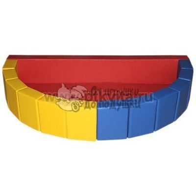 Сухой бассейн Ломтик разборный мягкое дно объем 0,72 м3, вес 20 кг., 2 места