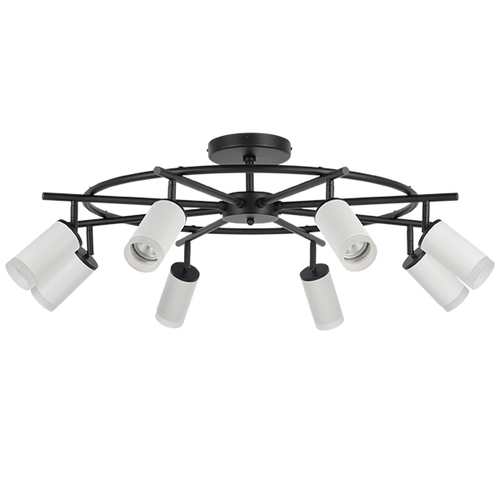 LR7183680 Люстра RULLO 8х50W GU10 ЧЕРНЫЙ/БЕЛЫЙ (571718+214436-8+202430-8)