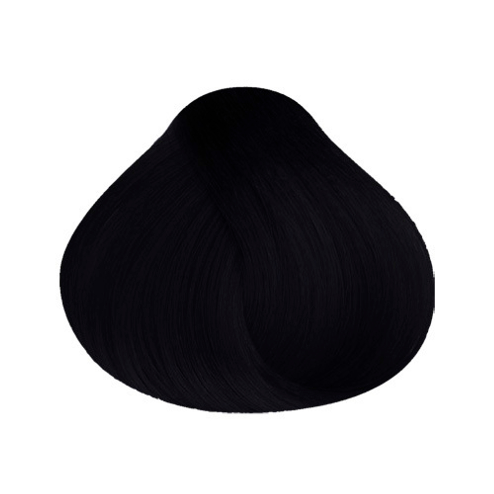 Стойкая крем-краска для волос Оттенок 1.10 Интенсивный насыщенный черный Green Light Luxury Hair Color Permanent Coloring Cream Intense Jet Black 100мл