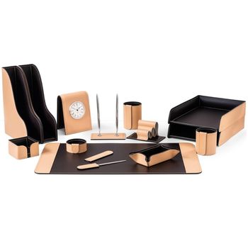 Настольный набор из кожи Cuoietto серии Business из 14 предметов (NBCNatCh14)