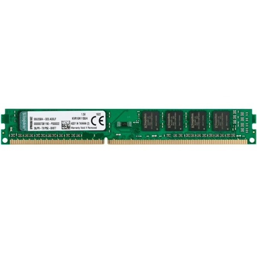 Модуль памяти DIMM DDR3 8Gb, 1600Mhz, Kingston, (KCP316ND8/8 (OEM))