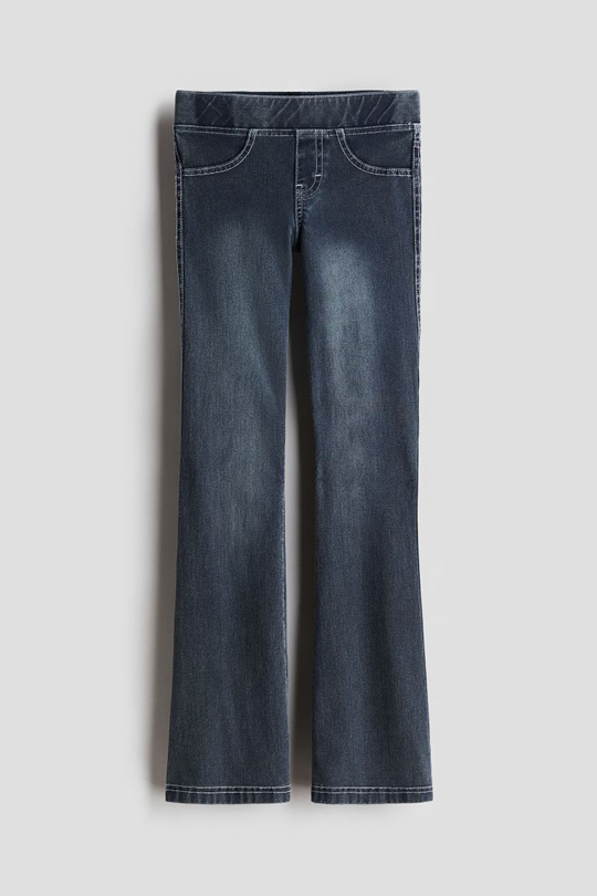 H&M Расклешенные джеггинсы, индиго