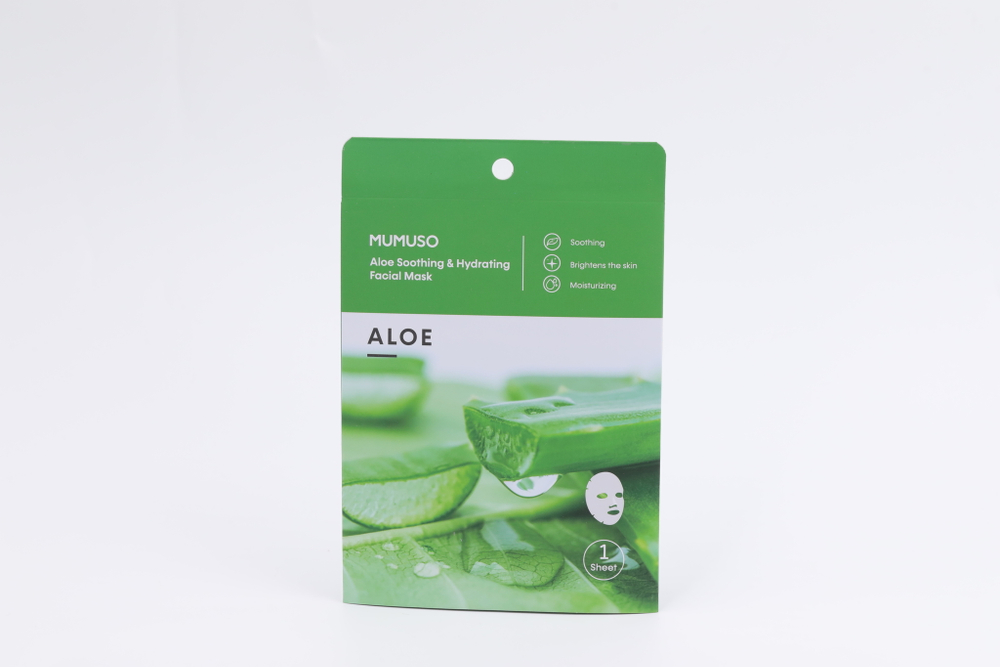 Успокаивающая увлажняющая маска для лица Mumuso с экстрактом алоэ