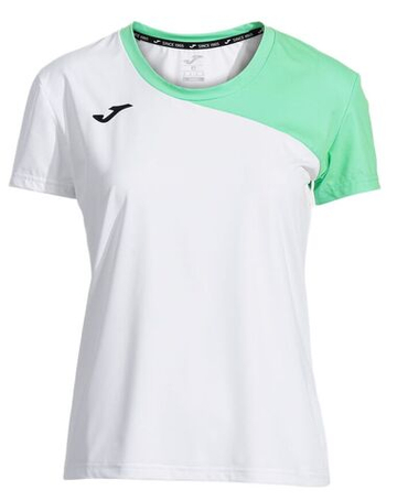 Женская теннисная футболка Joma Smash Short Sleeve - white/green