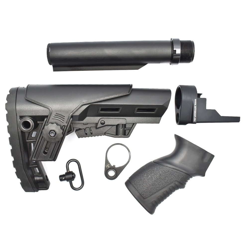 Комплект: Телескопический приклад на АКМ/АК74, Alpha, K.Arma