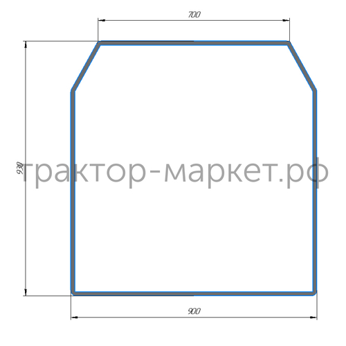 Стекло заднее полукабины Уралец